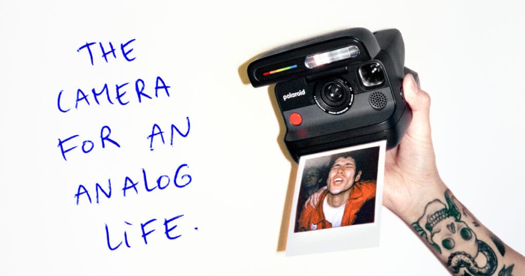 Sample marketing image from Polaroid’s flip campaign